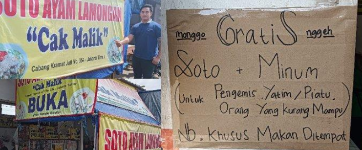 Warung Soto di Boyolali Ini Gratiskan Makan untuk Anak Yatim hingga Orang Tidak Mampu